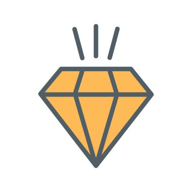  Soyut arkaplanda elmas simgesi izole edildi