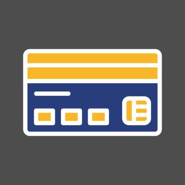  Soyut Arkaplanda ATM Kart Simgesi İzole Edildi