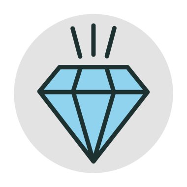  Soyut arkaplanda elmas simgesi izole edildi