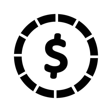  Bozuk para simgesi soyut arkaplanda izole edildi