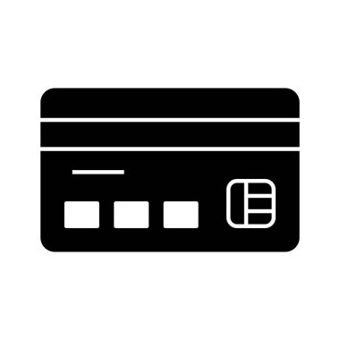  Soyut Arkaplanda ATM Kart Simgesi İzole Edildi