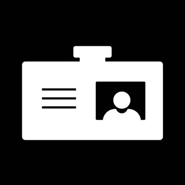  Kimlik Simgesi Soyut Arkaplanda İzole Edildi 