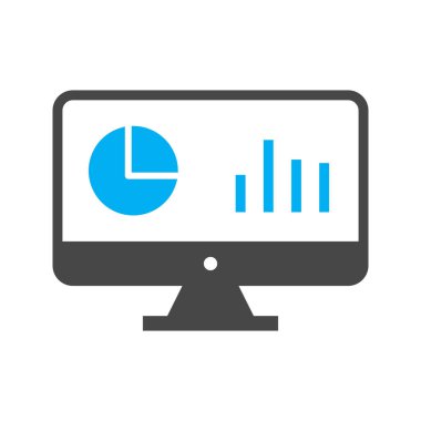 Analiz Simgesi Soyut Arkaplanda İzole Edildi 