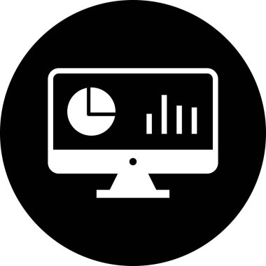 Analiz Simgesi Soyut Arkaplanda İzole Edildi 