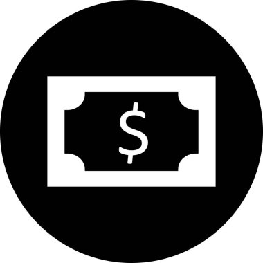  Dolar Simgesi Soyut Arkaplanda İzole Edildi 