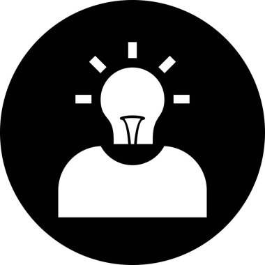  Fikir Simgesi Soyut Arkaplanda İzole Edildi