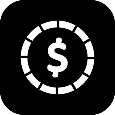  Bozuk para simgesi soyut arkaplanda izole edildi