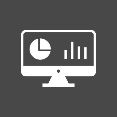 Analiz Simgesi Soyut Arkaplanda İzole Edildi 