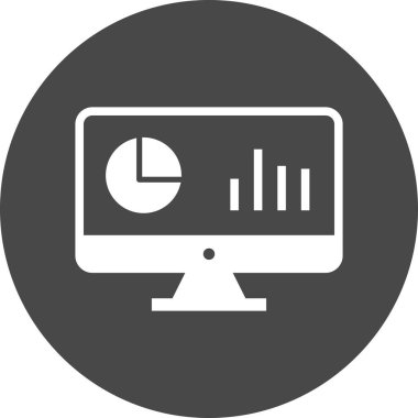 Analiz Simgesi Soyut Arkaplanda İzole Edildi 