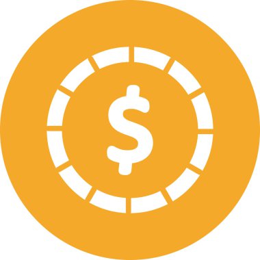  Bozuk para simgesi soyut arkaplanda izole edildi