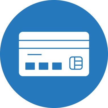  Soyut Arkaplanda ATM Kart Simgesi İzole Edildi