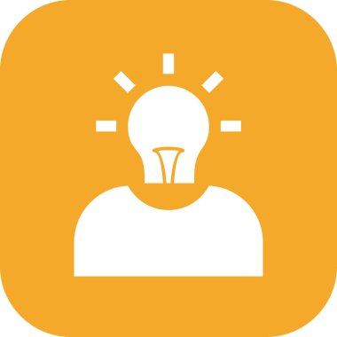  Fikir Simgesi Soyut Arkaplanda İzole Edildi