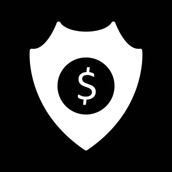 Dollar Safe Icône isolé sur fond abstrait — Image vectorielle