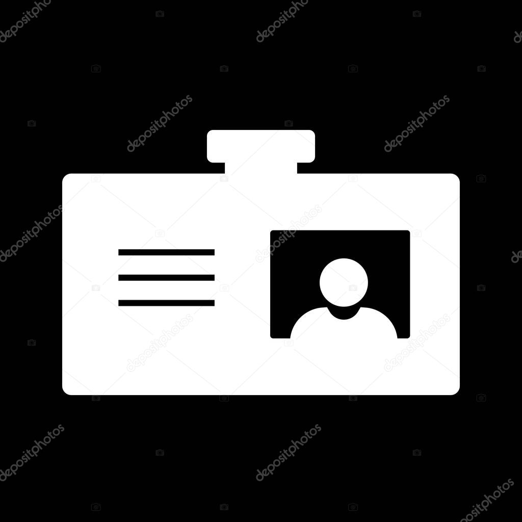  Id Icon Isolated On Abstract Background 