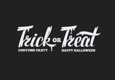 Hediye ver yoksa karışmam. Cadılar Bayramı yazı el çekilmiş.