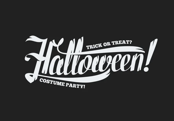Joyeux fond de conception de message texte Halloween. Lettrage à la main Illustration vectorielle — Image vectorielle