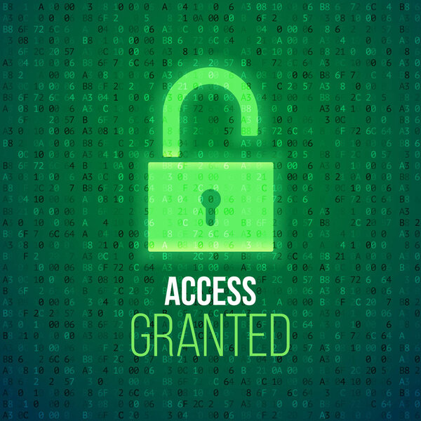 Концепция кибербезопасности. Замок символизирует доступ в Интернет. Защита сети. Иллюстрация векторного дизайна на абстрактном фоне
.