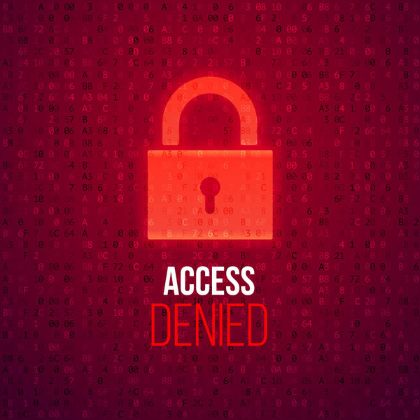 Концепция кибербезопасности. Замок символизирует доступ в Интернет. Защита сети. Иллюстрация векторного дизайна на абстрактном фоне
.