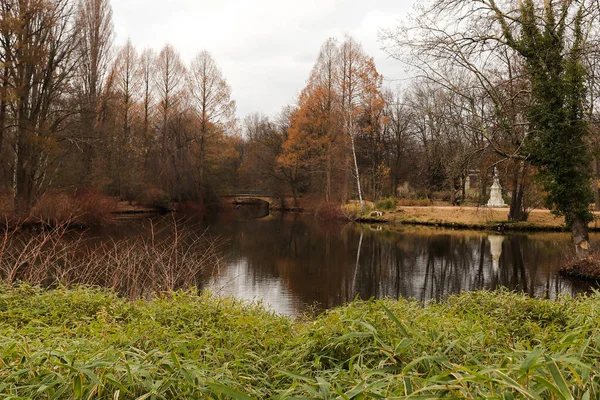 Teich Einem Park Berlin — Stockfoto
