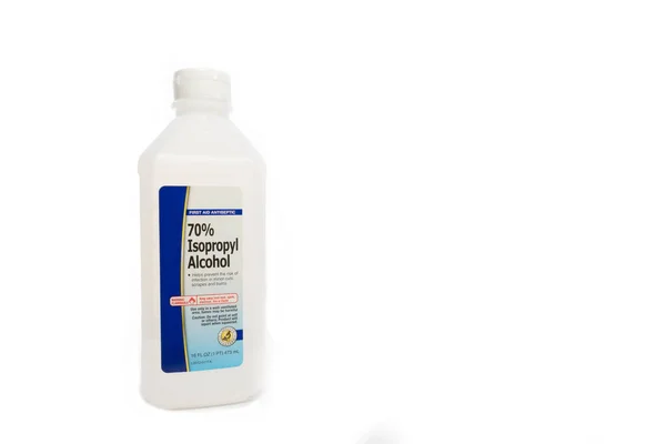 白を基調とした摩擦容器 イソプロピル アルコール — ストック写真