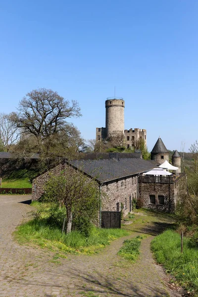 Blick Auf Burg Pyrmont Einem Frühlingstag Deutschland — Stockfoto