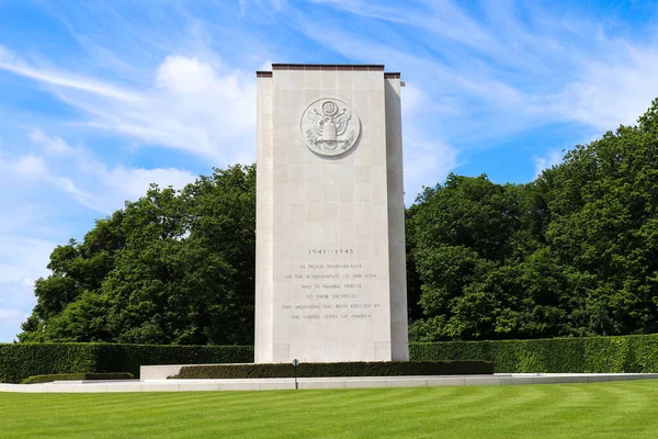 卢森堡城 2019年5月26日 卢森堡美洲公墓和纪念堂的侧边 — 图库照片