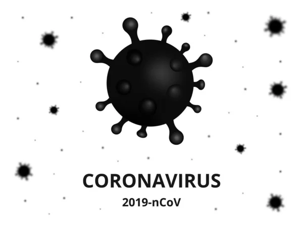 Coronavirus Hastalığı 2019-NCoV Enfeksiyonu Tıbbi İzole edildi. Coronavirus Hastalığı 'nın resmi adı COVID-19. Tehlikeli virüs, vektör çizimi.