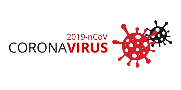 Coronavirus 'un (2019-ncov veya Covid-19) düzenlenebilir illüstrasyonu. Vektör.