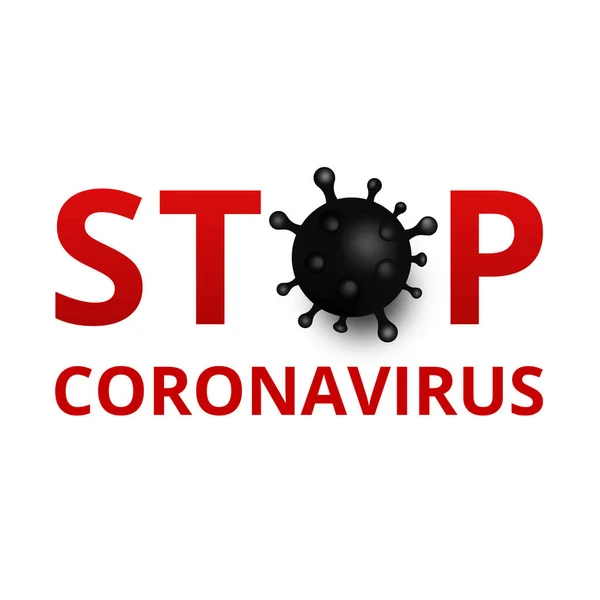 2019-nCoV İşaret ve Sembolü Durdur, Basit Vektör İllüstrasyonu, Dünya Sağlık Örgütü WHO COVID-19 adlı Coronavirus Hastalığı için Yeni Resmi İsim Tanıttı. Tehlikeli virüs, vektör Stok çizimi.