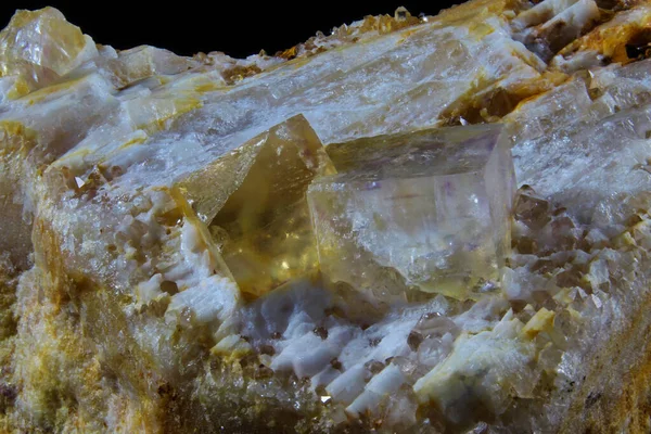 Macro of two calcite cubes — Stock Photo, Image