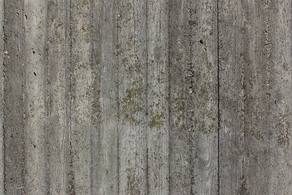 Betonová stěna s dřevěnou přítlačnou texturou — Stock fotografie