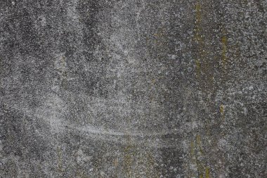 Arka planı liken olan pürüzlü beton duvar dokusu