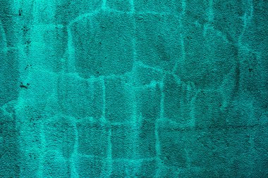 Aquamarine renkli duvar dokusu arkaplanı. Aquamarine ya da turkuaz renklerinin farklı tonlarında.