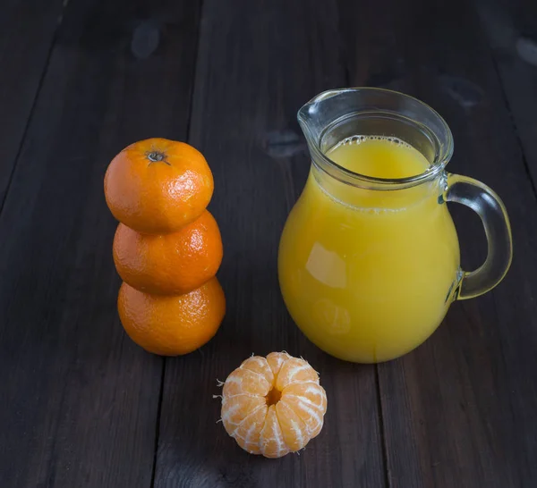 Peeled tangerine mandarine — Stock Photo, Image