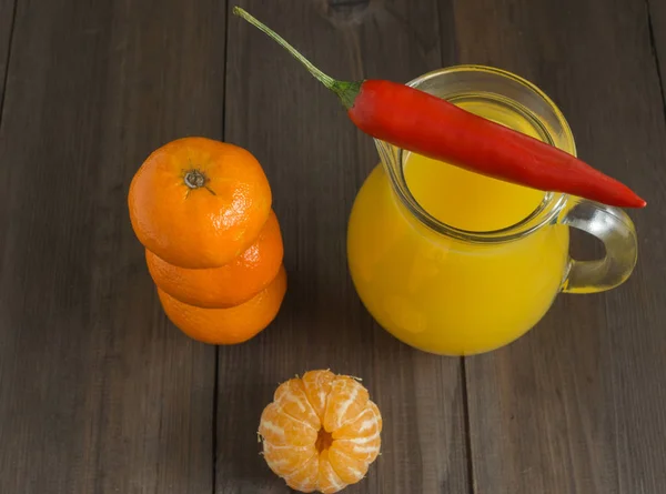 Peeled tangerine mandarine — Stock Photo, Image
