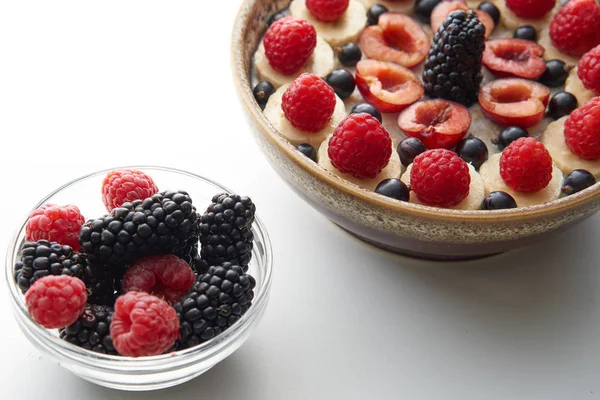 breakfast oatmeal porridge with berries