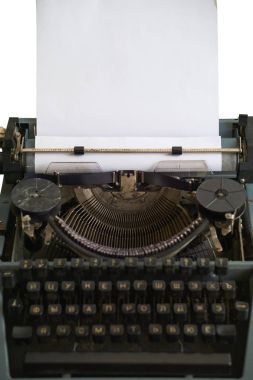 antika daktilo şeridi ve taşıma ile