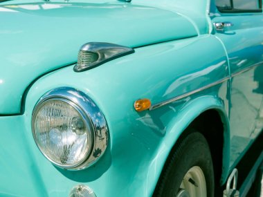 eski vintage Sovyet Rusya araba closeup ön kısmını