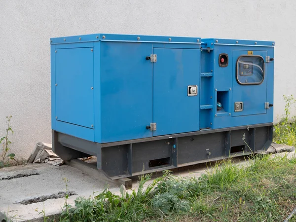Equipo Eléctrico Industrial Del Generador Diesel Como Solución Reserva Para — Foto de Stock