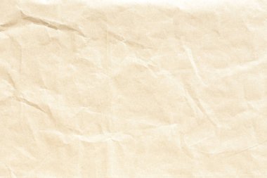 Buruşmuş eski soluk kahverengi kağıt arkaplan dokusu