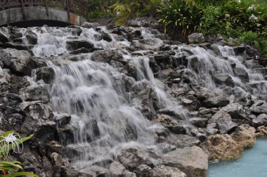 Miri, Sarawak / Malezya - 7 Ekim 2019: Miri, Sarawak 'ta günbatımında Luak Körfezi ve Tanjung Lubang' ın güzel plajları