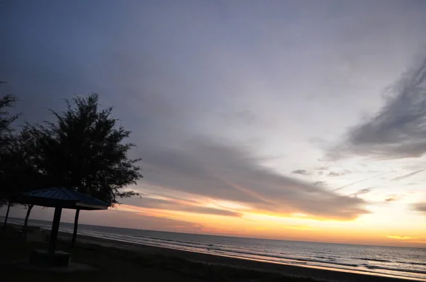 Miri Sarawak Malaysia Жовтня 2019 Красиві Пляжі Затоки Луак Танджунг — стокове фото