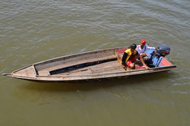 Marudi Lawas, Sarawak / Malezya - 7 Ekim 2019: Marudi ve Lawas 'ın güzel köyleri Nou Sarawak, Borneo Adası.