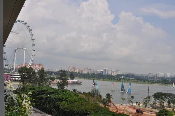 新加坡滨海湾 2019年9月9日 滨海湾金沙酒店及购物区 — 图库照片