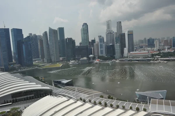 Marina Bay Singapore City Singapore Září 2019 Hotel Nákupní Čtvrť — Stock fotografie