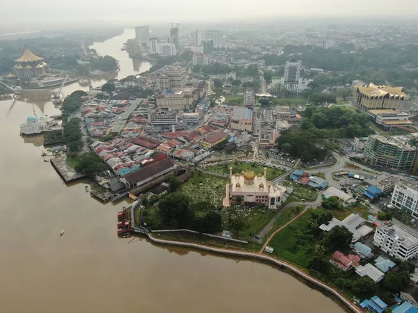 Kuching Sarawak Malaysia November 2019 Bangunan Markah Tanah Dan Pemandangan — Stok Foto