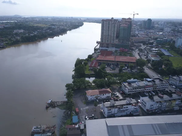 Kuching Sarawak Malaysia November 2019 Bangunan Markah Tanah Dan Pemandangan — Stok Foto