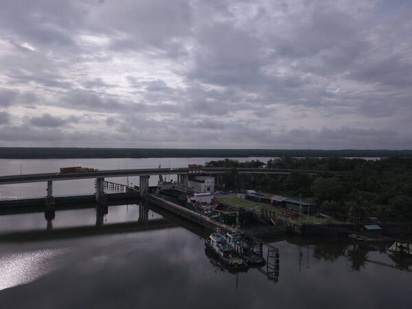 Kuching, Sarawak / Malaysia - November 8 2019: The buildings, landmarks and scenery of Kuching city, capital of Sarawak, Borneo island. Showing the famous landmarks in the Kuching city 
