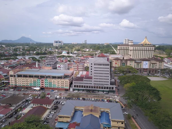 Kuching Sarawak Malásia Novembro 2019 Edifícios Marcos Paisagens Cidade Kuching — Fotografia de Stock