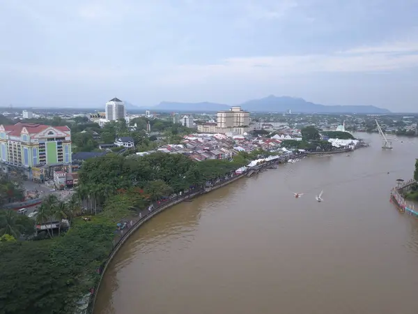 Kuching Sarawak Malásia Novembro 2019 Edifícios Marcos Paisagens Cidade Kuching — Fotografia de Stock